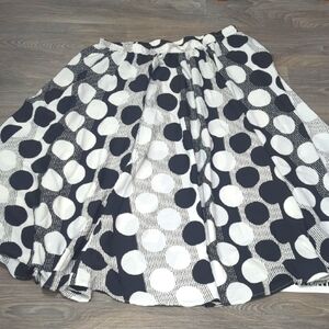 ❤️5/$25 Elegant Black and White Polka Dot A-Line Skirt